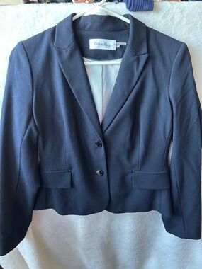 Calvin Klein Navy Blue Women's Tailored Blazer 6P
